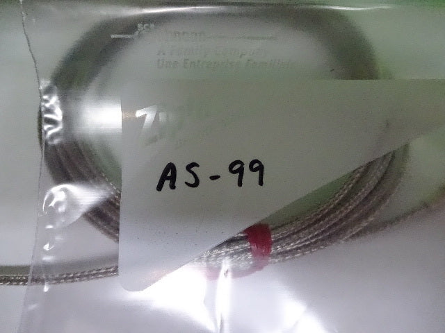 ARMORED CABLE 10-32 MICRODOT CONNECTOR for PIEZO ACCELEROMETER SENSOR #AS-99