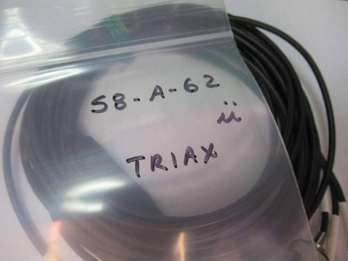 16 FEET TRIAXIAL CABLE 1/4-28 TO BNC for PIEZO ACCELEROMETER PICTURED S8-A-62