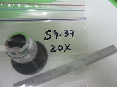MICROSCOPE PART OBJECTIVE LEITZ FLUOTAR NPL 20X INFINITY OPTICS AS IS S9-37