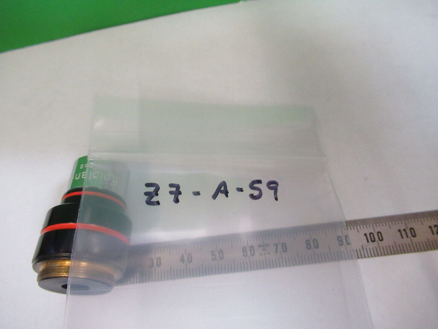 CARL ZEISS 4X EPIPLAN OBJECTIVE OPTICS MICROSCOPE PART AS PICTURED &Z7-A-59