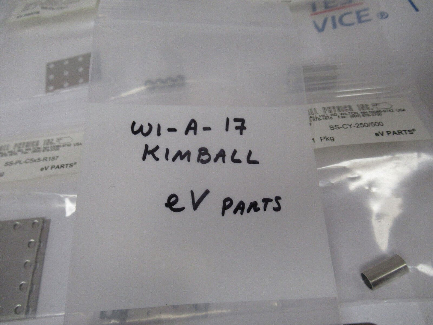 KIMBALL PHYSICS eV PARTS LOT HIG VACUUM RATED AS PICTURED #W1-A-17