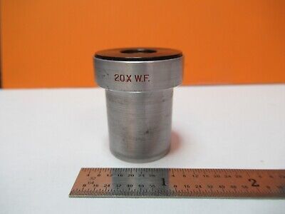 BAUSCH LOMB 20X WF EYEPIECE MICROSCOPE PART OPTICS AS PICTURED &FT-6-X15