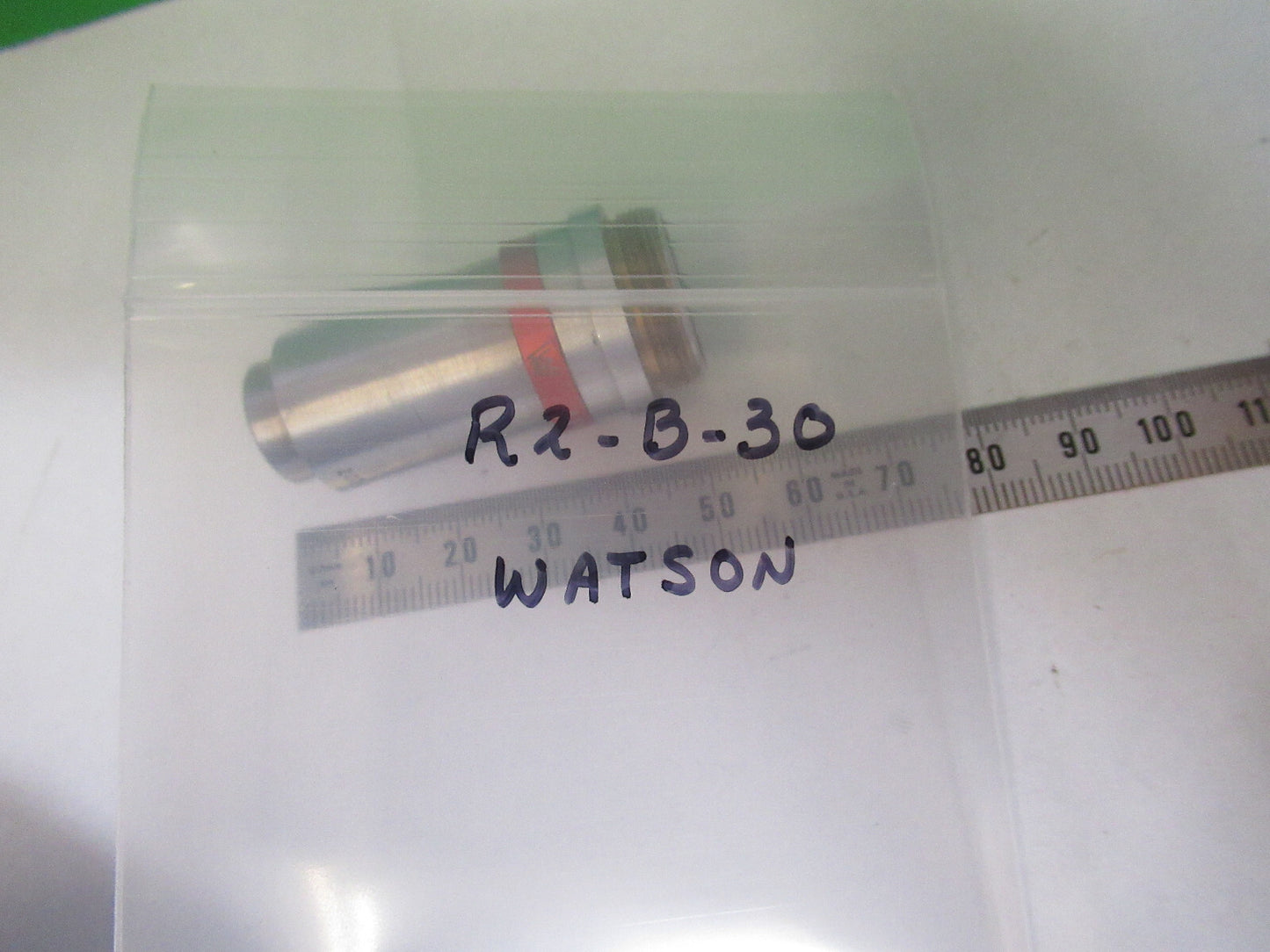 WATSON UK APO 90X OBJECTIVE LENS MICROSCOPE PART AS PICTURED &R2-B-30