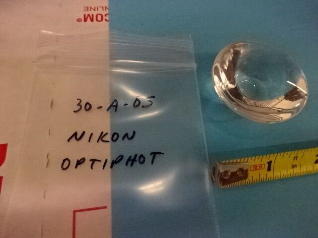 MICROSCOPE PART NIKON OPTIPHOT JAPAN ILLUMINATOR LENS OPTICS AS IS #30-A-05