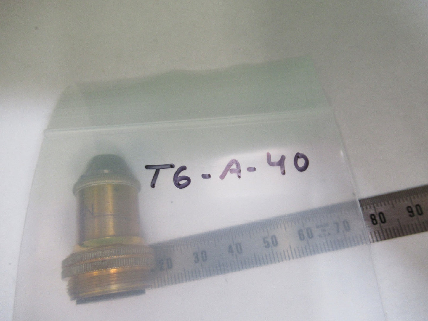 ANTIQUE BRASS REICHERT AUSTRIA OBJECTIVE MICROSCOPE PART AS PICTURED T6-A-40