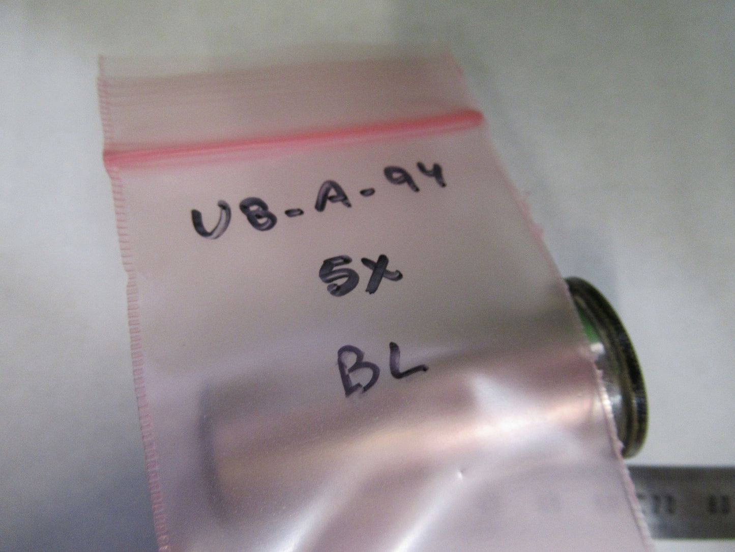 ANTIQUE BAUSCH LOMB EYEPIECE 5X OPTICS MICROSCOPE PART AS PICTURED U8-A-94