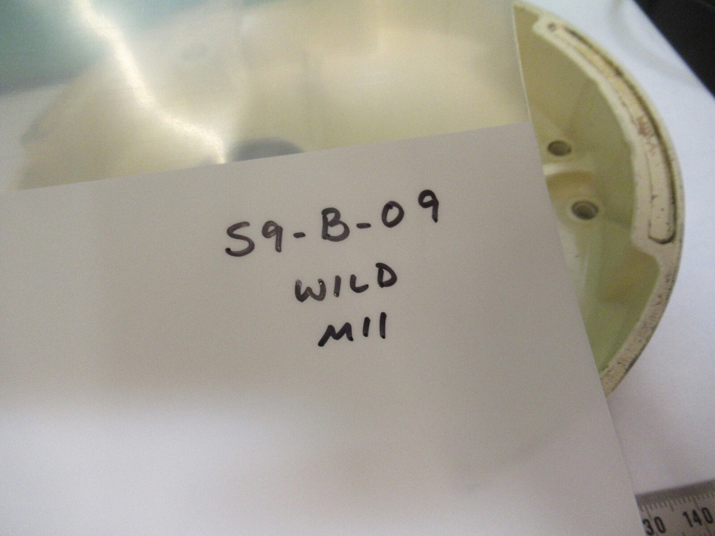 WILD HEERBRUGG M11 ALUMINUM BASE MICROSCOPE PART AS PICTURED #S9-B-09