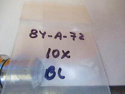 BAUSCH LOMB VINTAGE OBJECTIVE 10X LENS MICROSCOPE PART AS PICTURED &8Y-A-72
