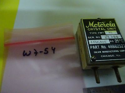 Antique Quartz Radio Crystal U.s. 1944 Motorola Wwii Frequency Control