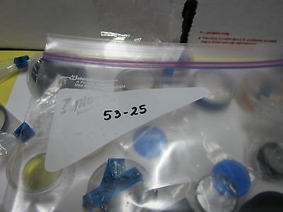 LOT MIKROSKOPTEIL POLYVAR REICHERT LEICA OPTISCHE FILTER NICE OPTICS BIN#53-25