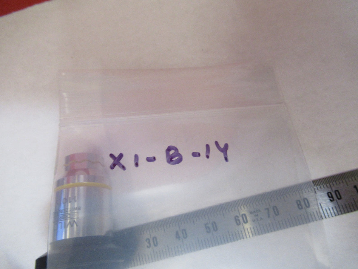 Wild Swiss Fluotar Objective 50X Microscope Part Phase AS Pic
