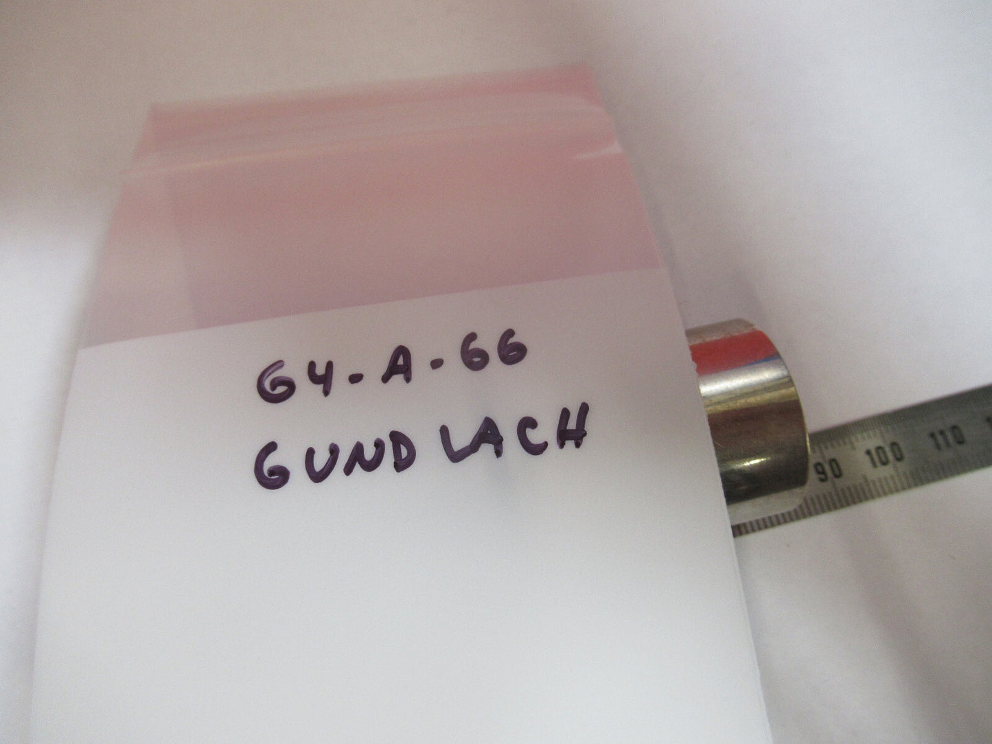 ANTIQUE GUNDLACH EMPTY OBJECTIVE CANISTER MICROSCOPE PART AS PICTURED G4-A-66