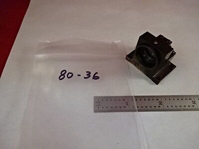 OPTICAL BRASS MOUNTED PRISM BEAM SPLITTER MICROSCOPE OPTICS AS IS #80-36