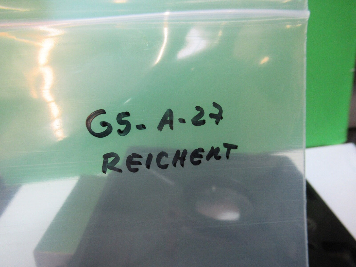 REICHERT AUSTRIA STAGE XY TABLE WORKS OK MICROSCOPE PART AS PICTURED G5-A-27