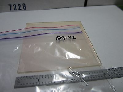 OPTICAL COATED GLASS SHEET LASER OPTICS BIN#Q9-42