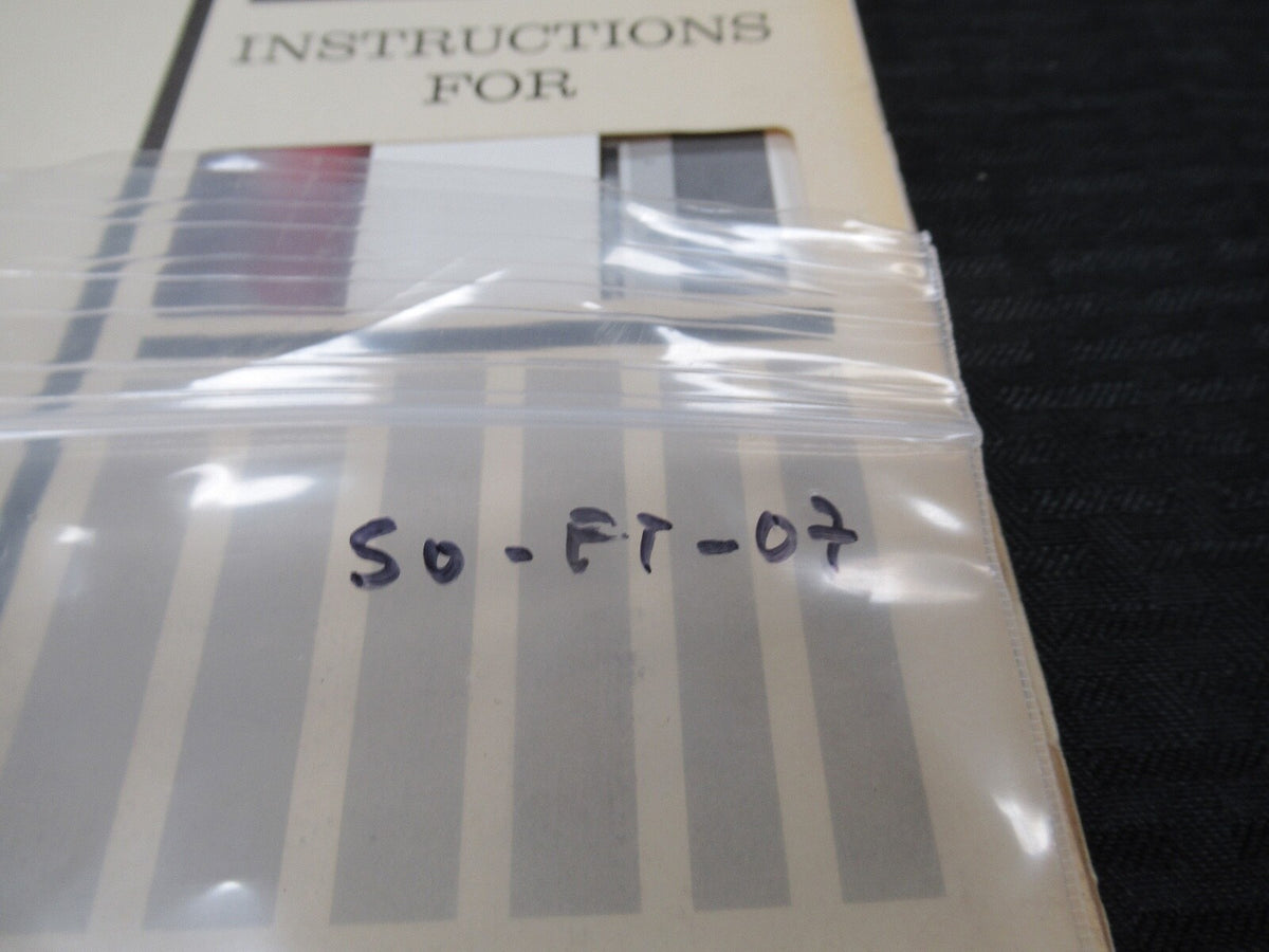 Endevco Vintage Instructions Manual Accelerometer 2200