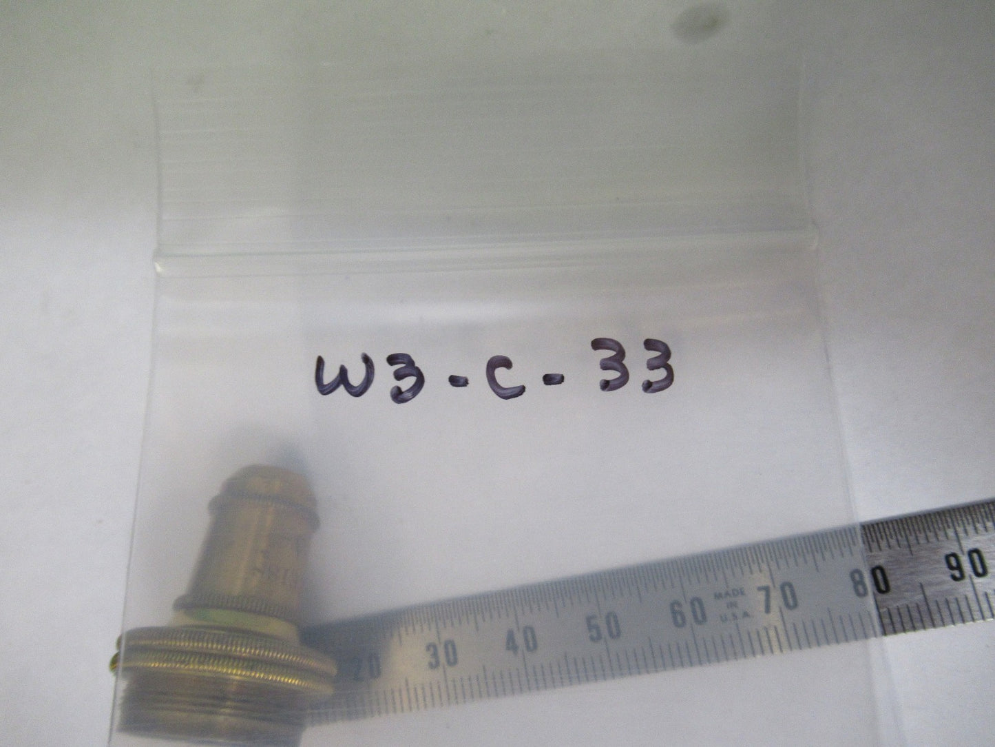 ANTIQUE BRASS OBJECTIVE CARL ZEISS 1900 RARE OPTICS MICROSCOPE PART W3-C-33