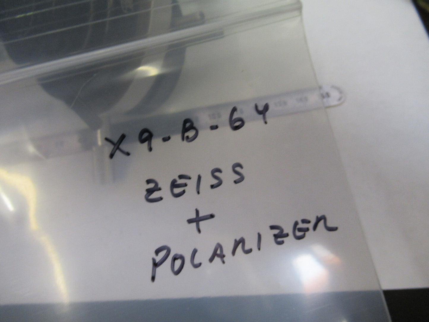 ZEISS GERMANY POL CONDENSER + POLARIZER HOLDER MICROSCOPE PART AS PICTURED X9B64