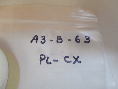 OPTICAL THICK PLANO CONVEX GLASS LENS OPTICS AS PICTURED &A3-B-63