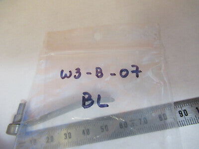 BAUSCH LOMB ANTIQUE SINGLE CLIP STAGE MICROSCOPE PART AS PICTURED &W3-B-07