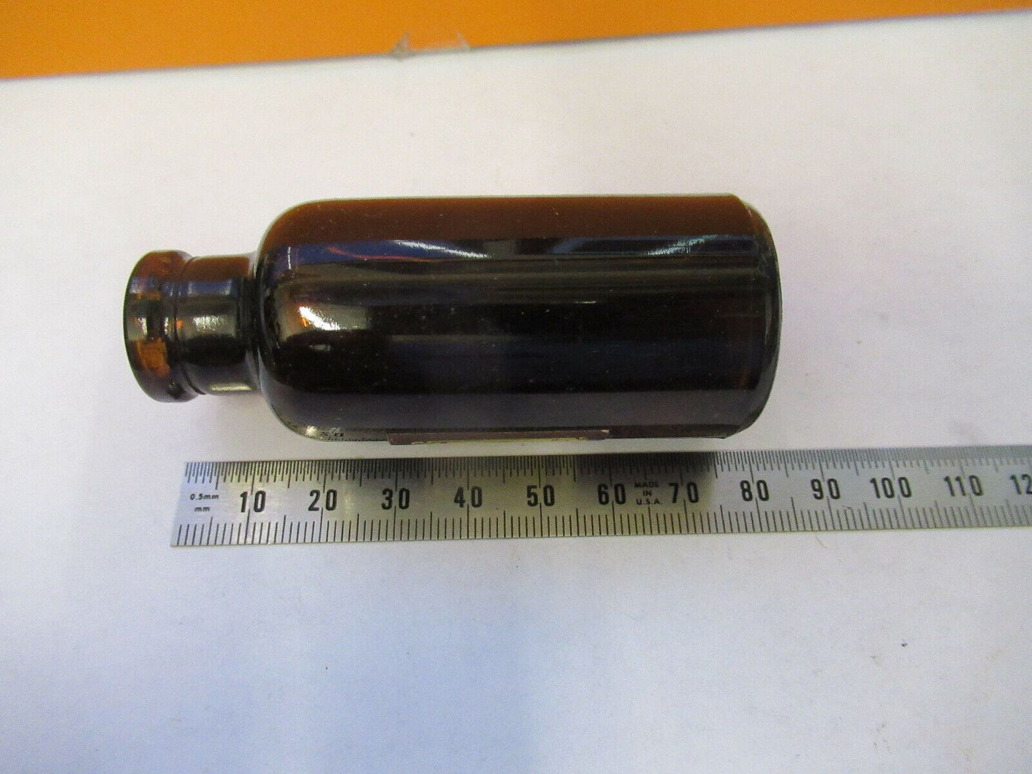 ANTIQUE FLASK HARTMAN METHYL CONTAINER MICROSCOPE PART AS PICTURED &F9-A-12