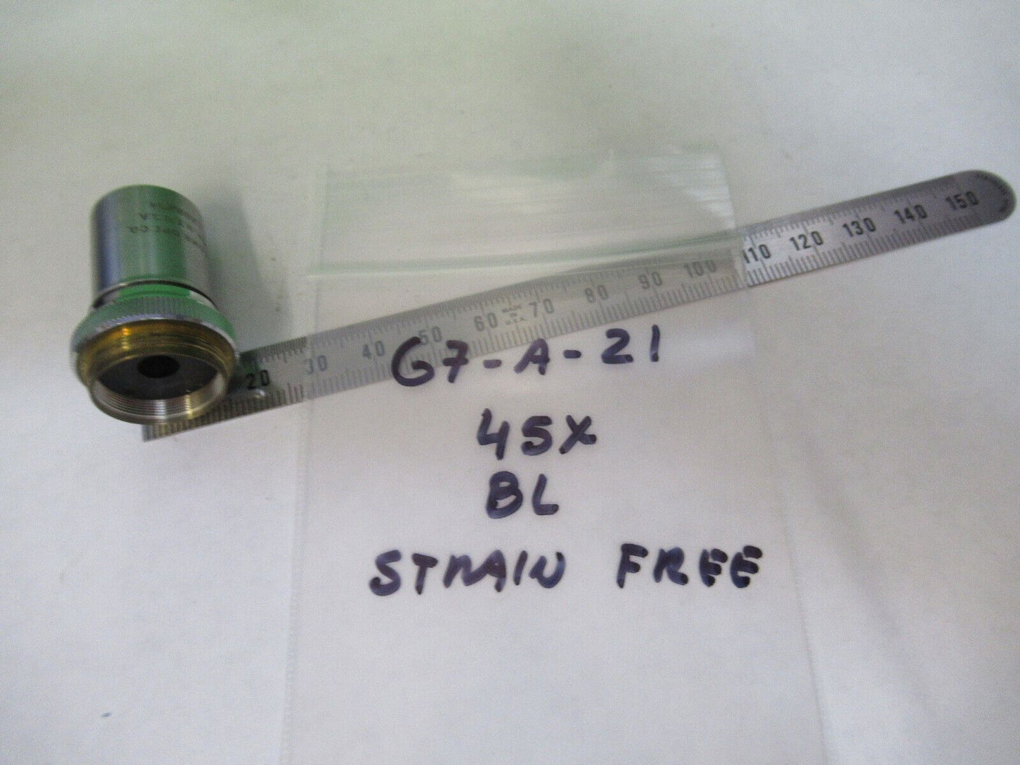 BAUSCH OBJECTIVE 45X STRAIN FREE POL POLARIZATION MICROSCOPE PART &G7-A-21