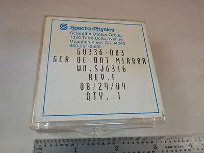 OPTICAL SPECTRA PHYSICS LASEROPTIK MIT BESCHICHTETER LINSE WIE BESEHEN #M2-B-07