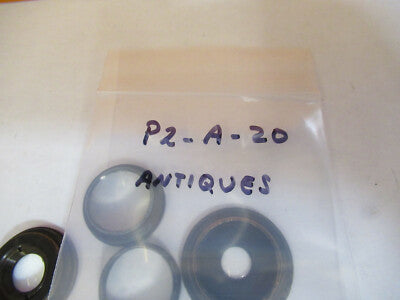 Antique Brass Mounted Lenses Lotmicroscope Part