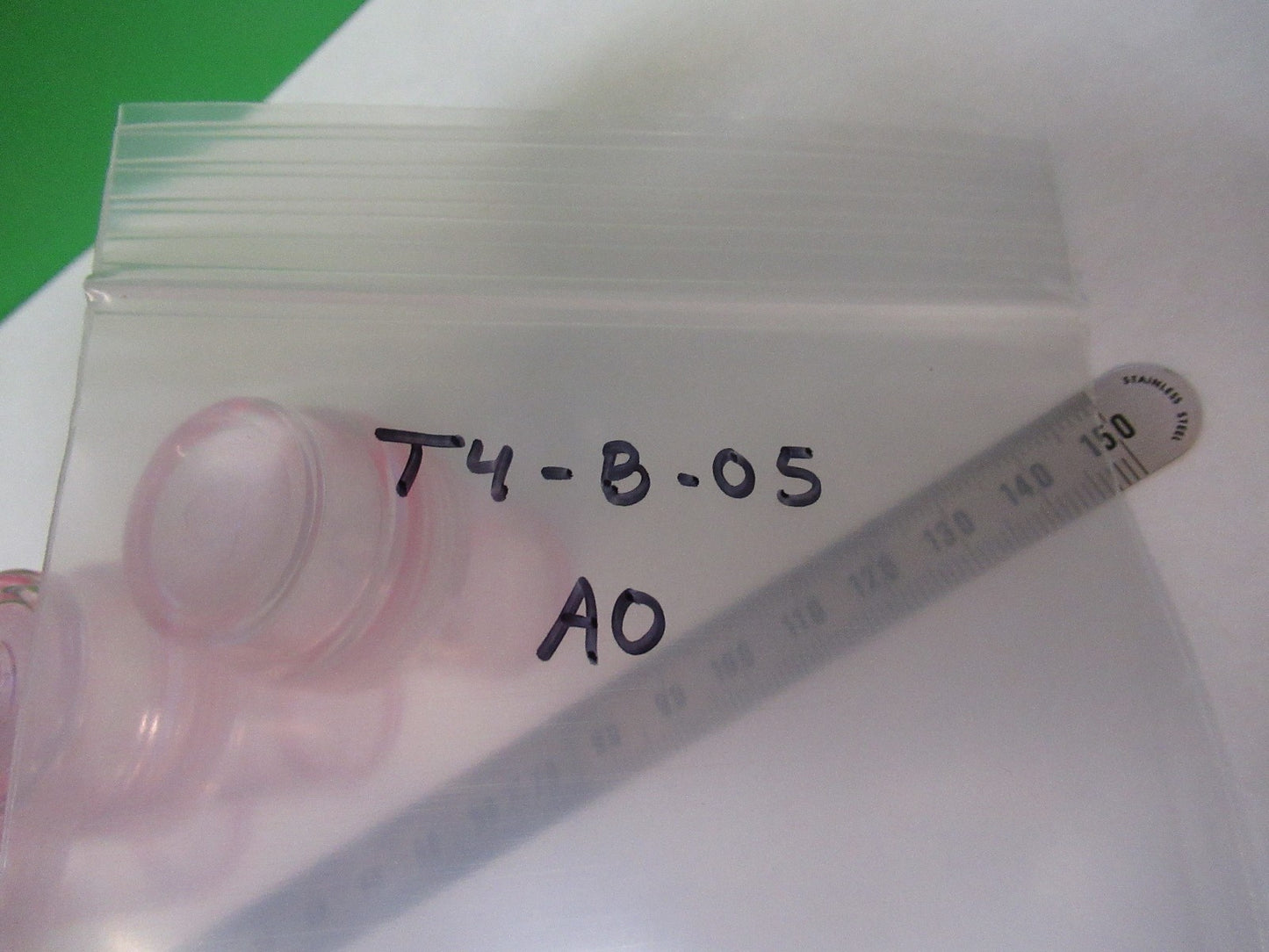 SPENCER AO EMPTY PLASTIC OBJECTIVE CANS MICROSCOPE PART AS PICTURED T4-B-05