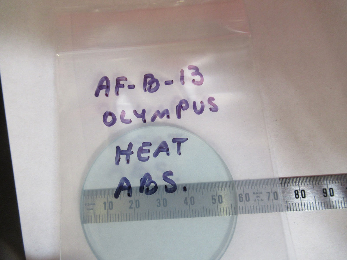 Huge Olympus Japan Glass Filter Heat Absorb Microscope Part