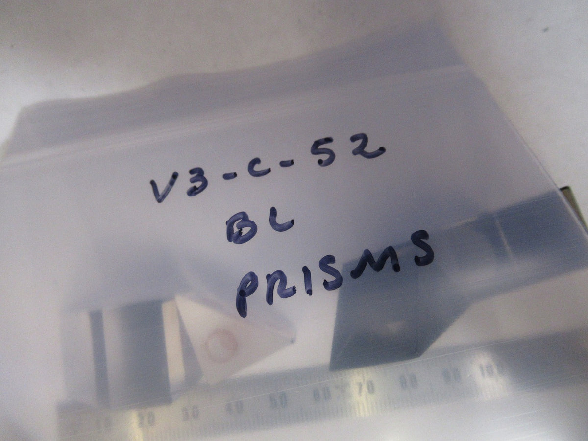 Lot 3 pcs Bausch & Lomb Prisms Head Microscope Part Optics