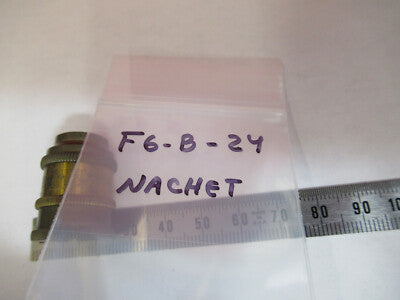 Antique Brass Nachet Objective France Microscope Part