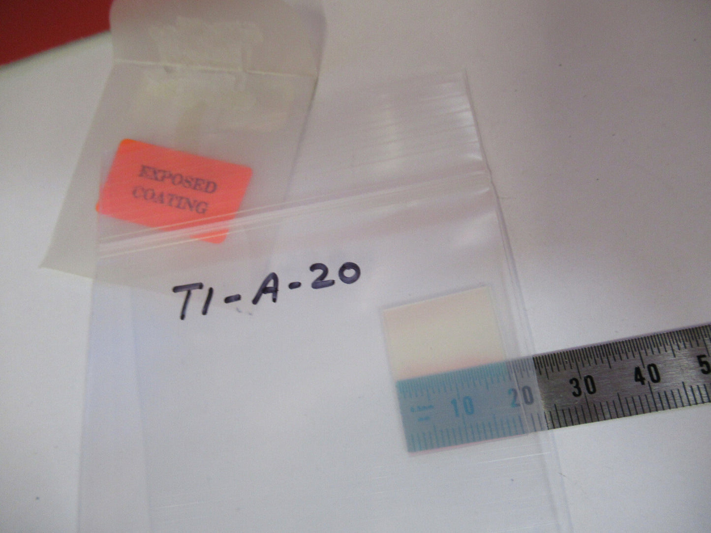 OPTICS LASER GLASS COATED FILTER OPTICAL AS PICTURED T1-A-20