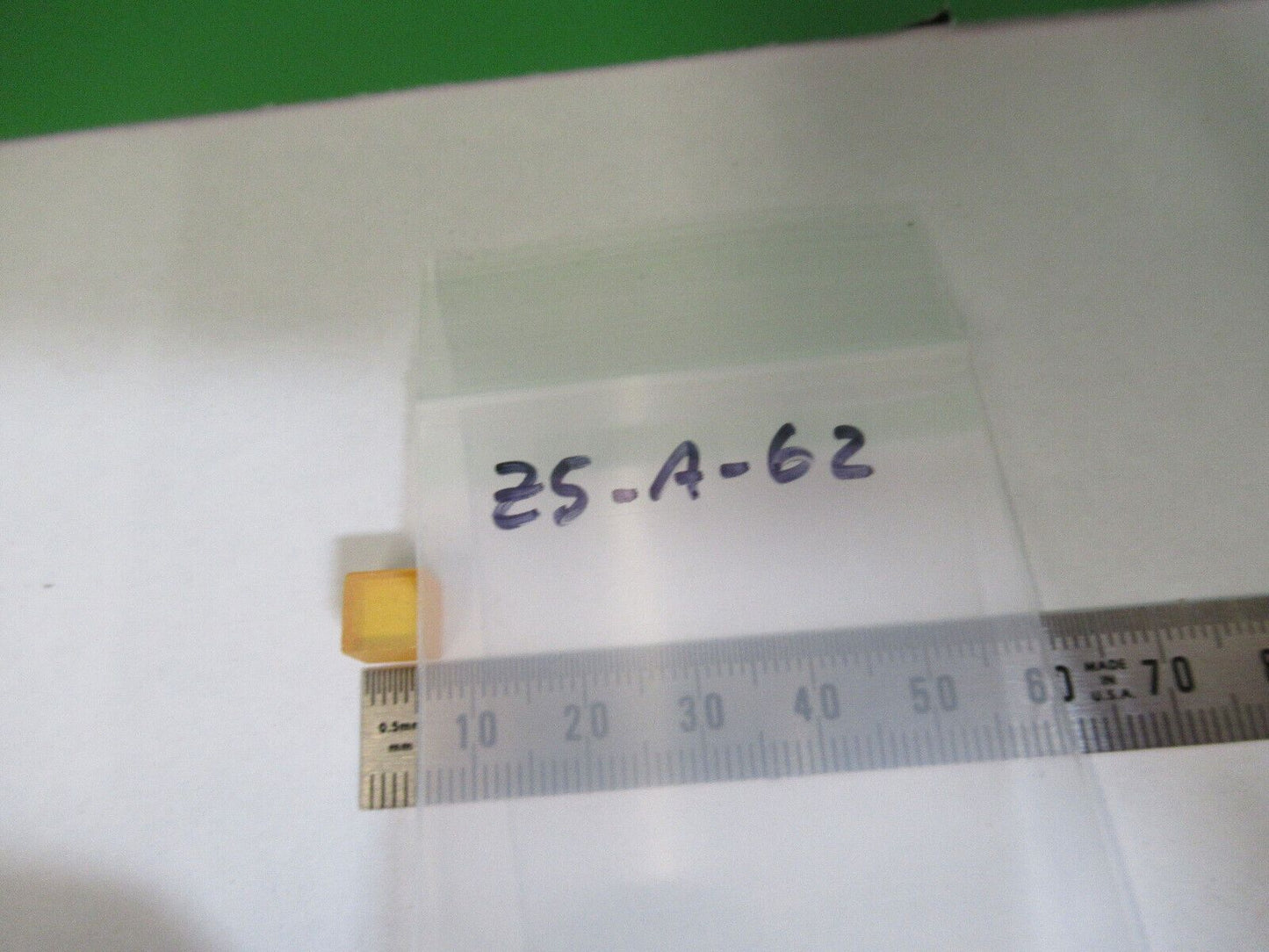 IR OPTICAL INFRARED OPTICS ZnSe CUBE LENS LASER OPTICS AS IS #Z5-A-62