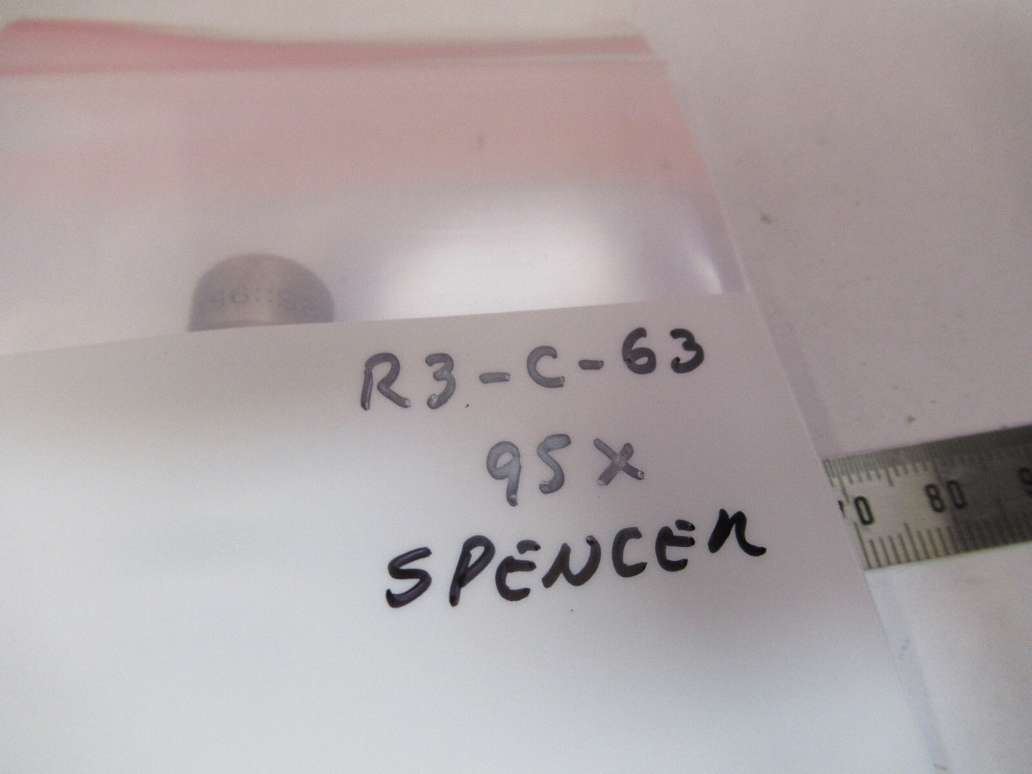 ANTIQUE SPENCER 95X OBJECTIVE MICROSCOPE PART AS PICTURED #R3-C-63