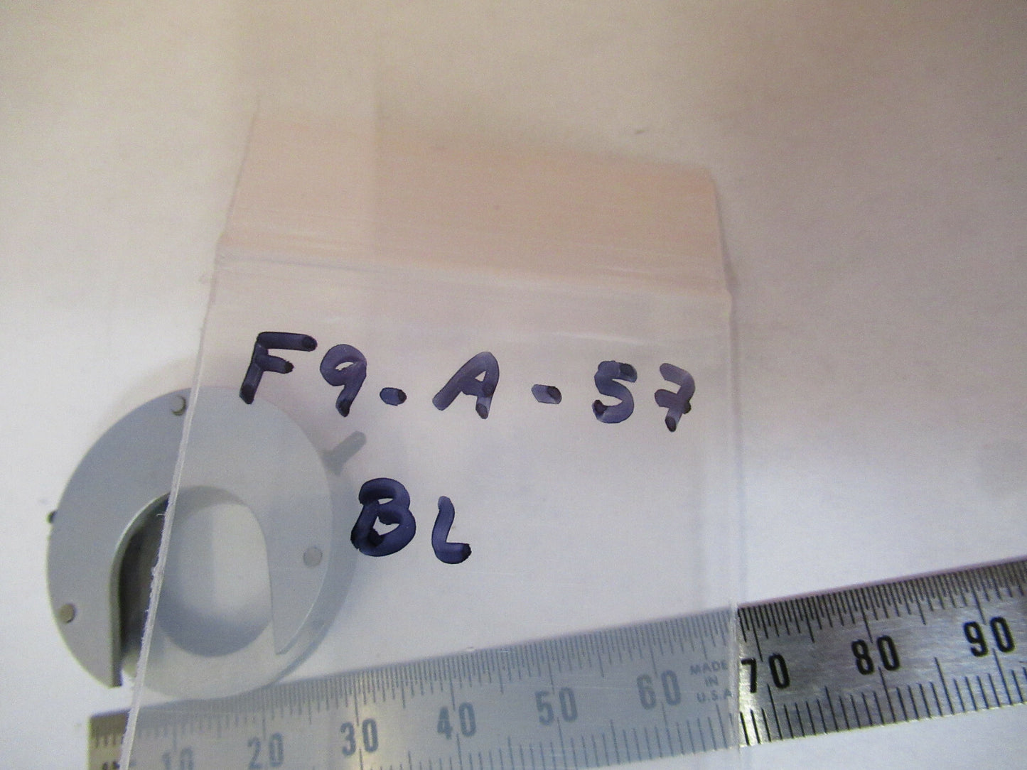 COLLAR OBJECTIVE BAUSCH LOMB POL MICROSCOPE PART AS PICTURED &F9-A-57