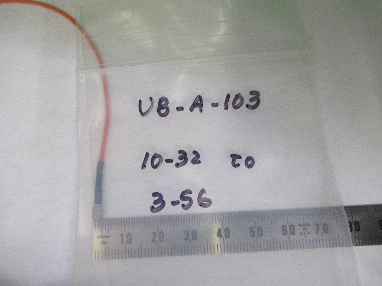 ENDEVCO CABLE 3-56 to 10-32 for accelerometer vibration sensor as pic U8-A-103