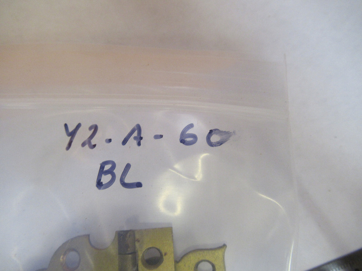 ANTIQUE BRASS BAUSCH LOMB LOT LOCK NO/ KEY MICROSCOPE PART AS PICTURED Y2-A-60