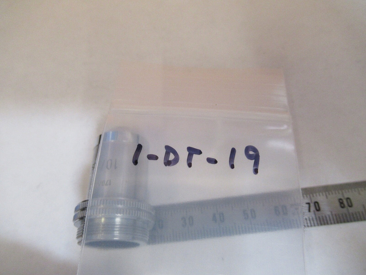 LEITZ WETZLAR 10X /170 OBJECTIVE LENS OPTIC MICROSCOPE PART AS PICTURED 1-DT-19