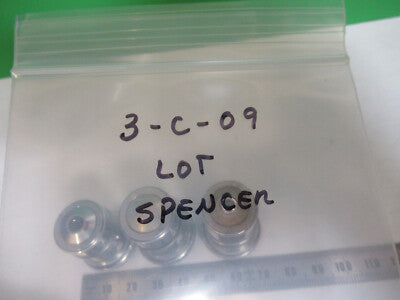 AO SPENCER LOT 3 ea OBJECTIVE 10X 44X 95X MICROSCOPE PART AS PICTURED &3-C-09