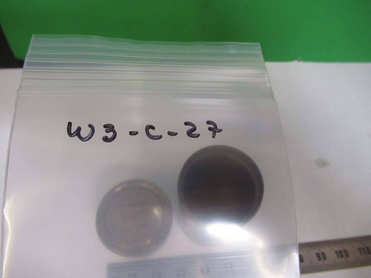 ANTIQUE BRASS EMPTY CARL ZEISS Jena OBJECTIVE CANISTER MICROSCOPE PART W3-C-27