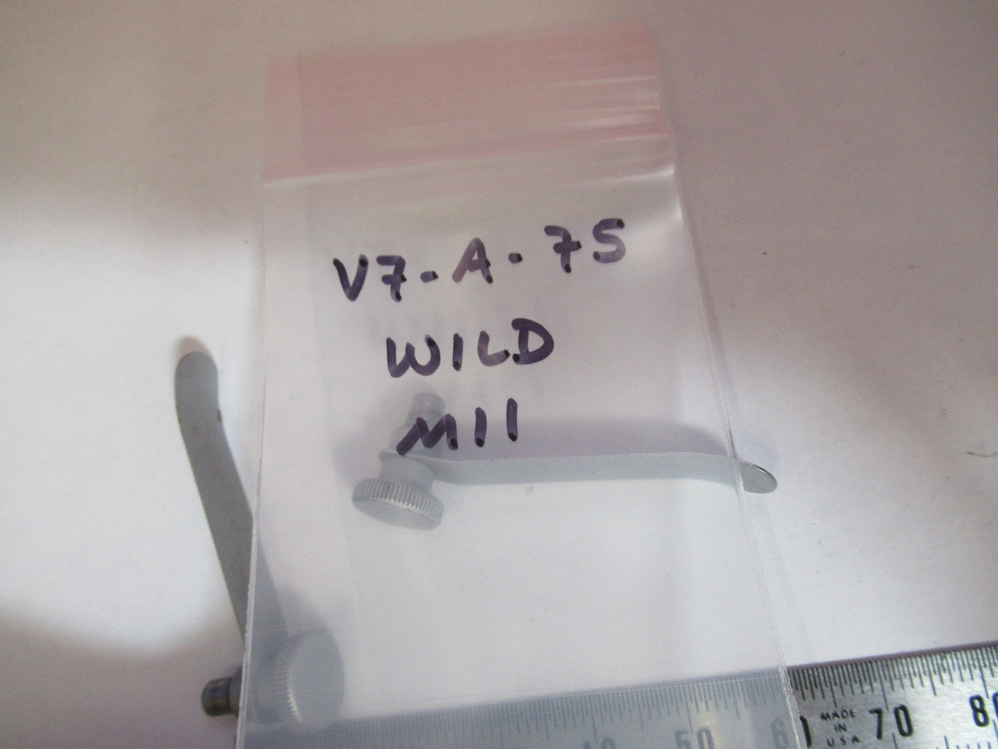 WILD HEERBRUGG SWISS M11 PAIR CLIPS MICROSCOPE PART AS PICTURED V7-A-75