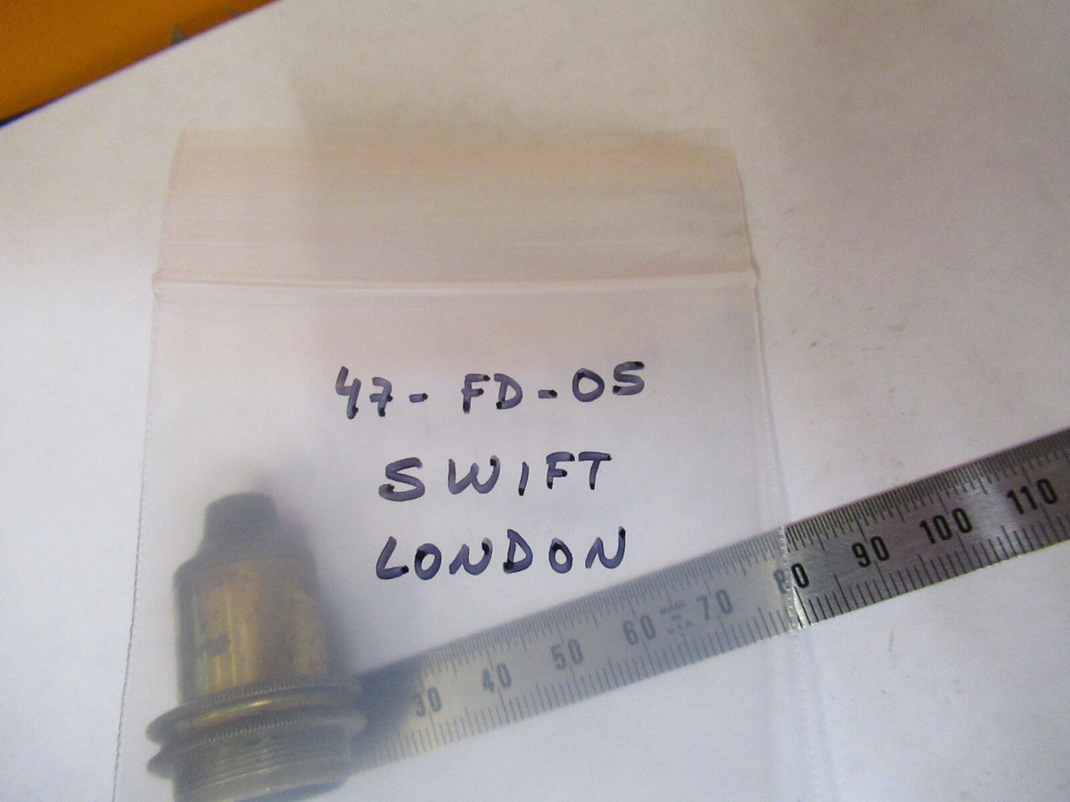 ANTIQUE SWIFT LONDON LENS BRASS OBJECTIVE MICROSCOPE AS PICTURED 47-FD-05