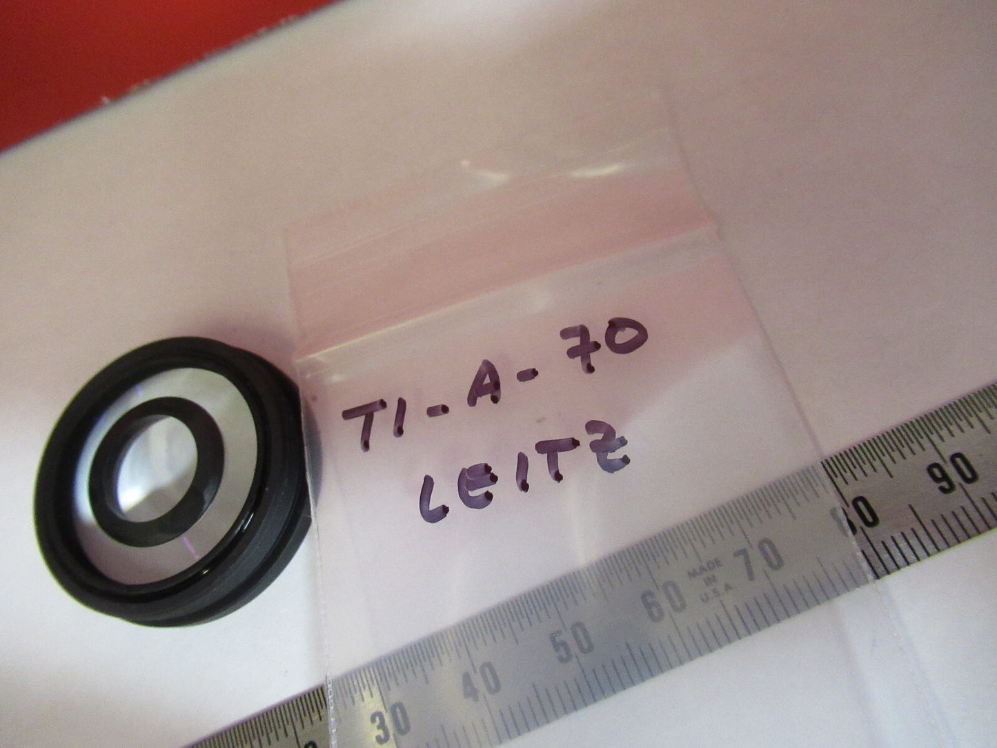 LEITZ WETZLAR GERMANY LENS EPITAXIAL PHASE MICROSCOPE PART AS PICTURED T1-A-70