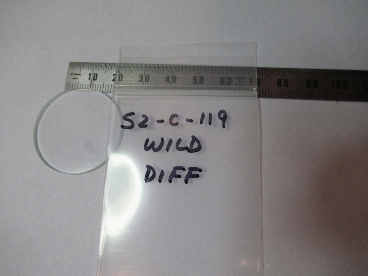 WILD HEERBRUGG SWISS DIFFUSER FILTER MICROSCOPE PART AS PICTURED S2-C-119