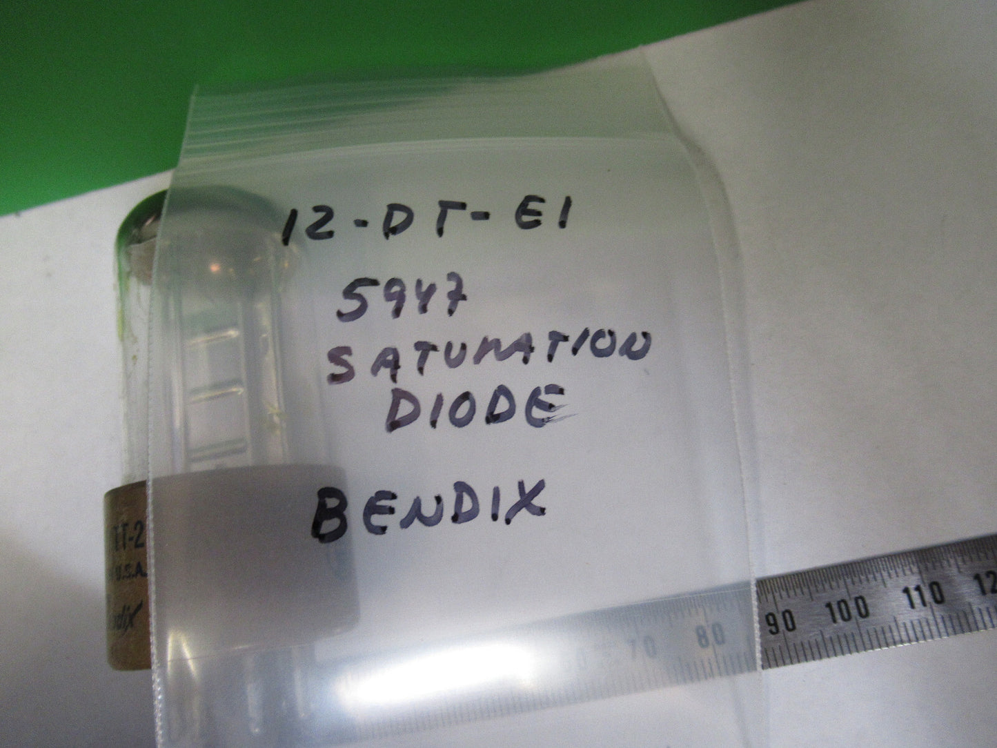 BENDIX 5947 SATURATION DIODE VACUUM TUBE AS PICTURED &12-DT-E1