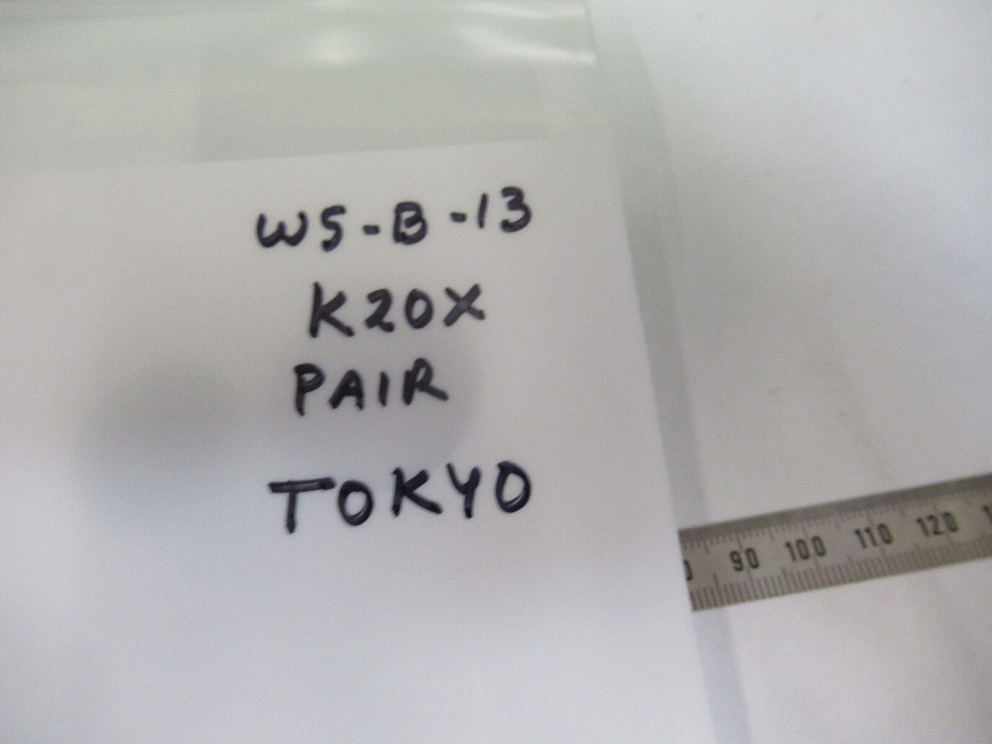 TOKYO PAIR EYEPIECE LENS K20X NEW OPTICS MICROSCOPE PART AS PICTURED #W5-B-13