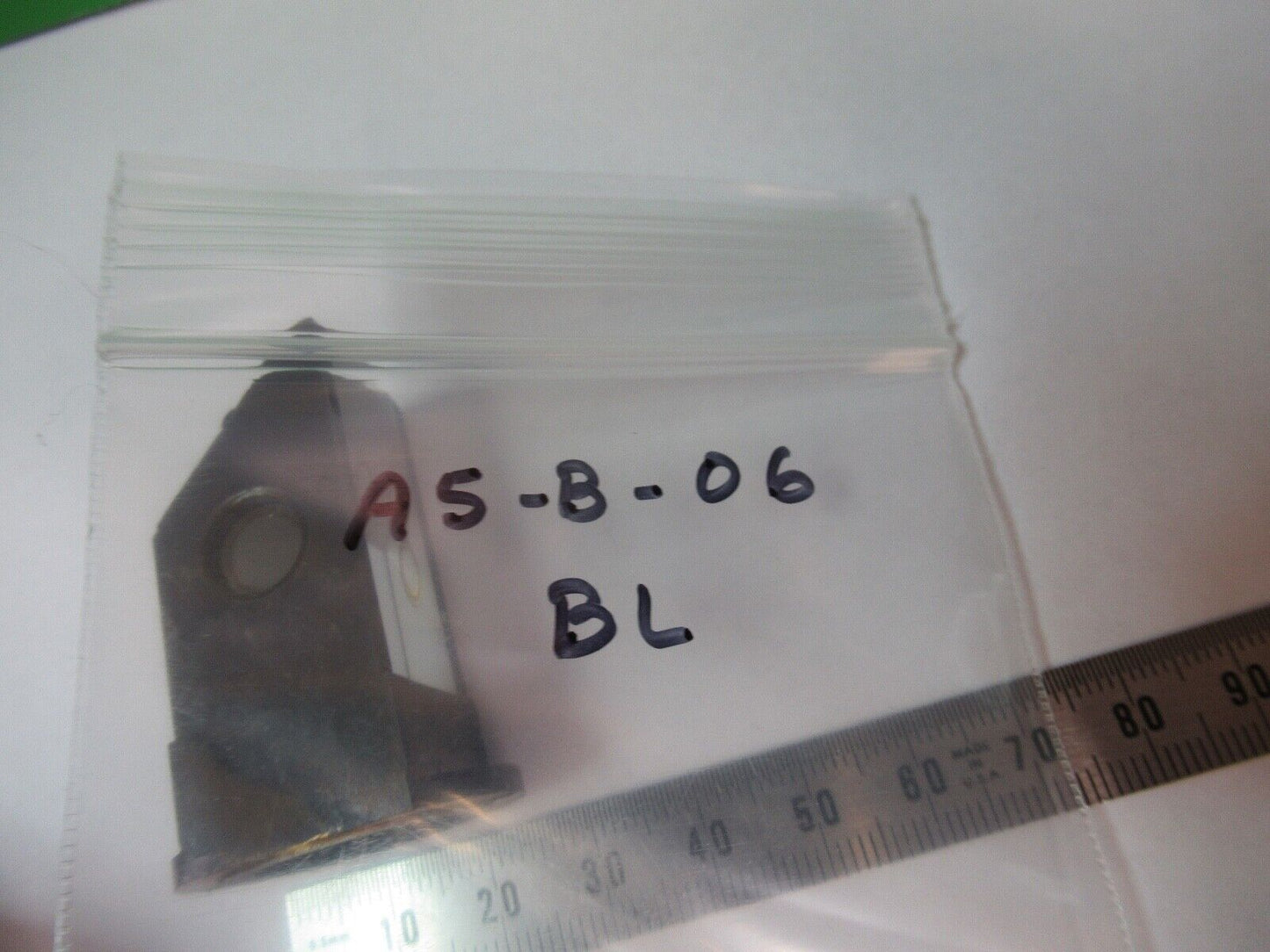 ANTIQUE BAUSCH LOMB GLASS PRISM BRASS MOUNTED MICROSCOPE PART AS PIC A5-B-06