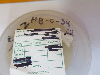 COLLECTABLE GOLD PLATED SILICON WAFER WITH ELECTRONIC COMPONENTS AS PIC &H8-C-34
