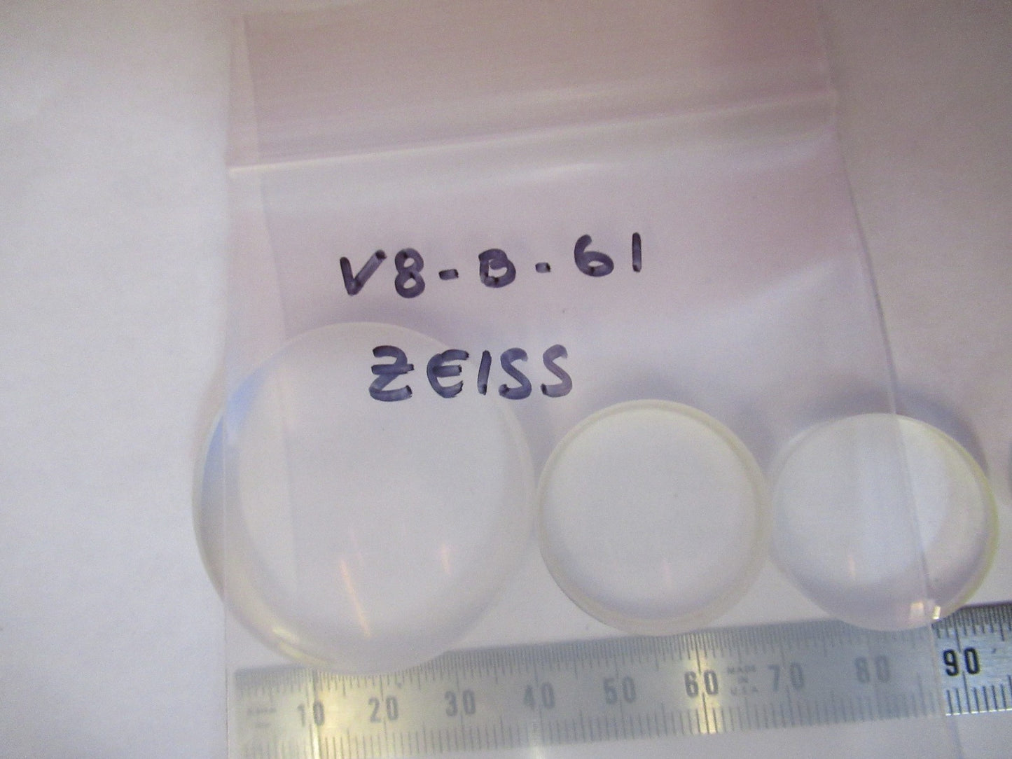 AUS JENA GERMANY LOT GLASS LENSES MICROSCOPE PART AS PICTURED V8-B-61